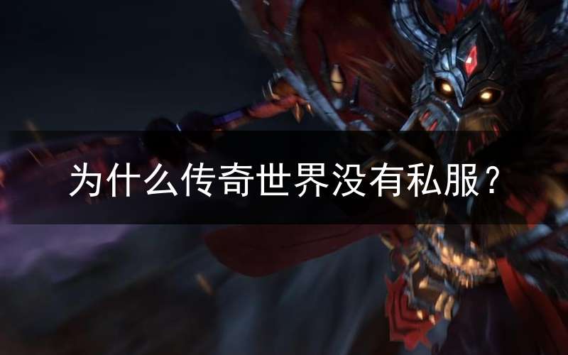 为什么传奇世界没有私服？