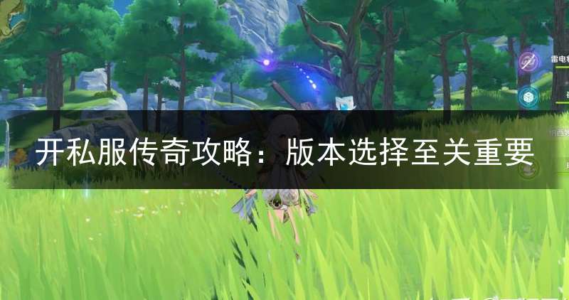开私服传奇攻略：版本选择至关重要